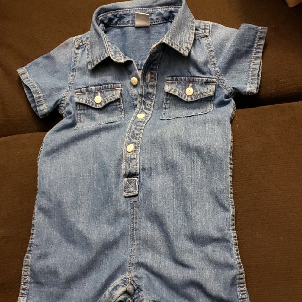 BABY GAP DENIM JUMPER 12-14 MTHS - Picture 7 of 7
